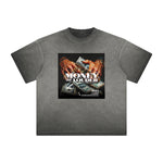 Heavyweight Faded Abstract Pattern Tee
