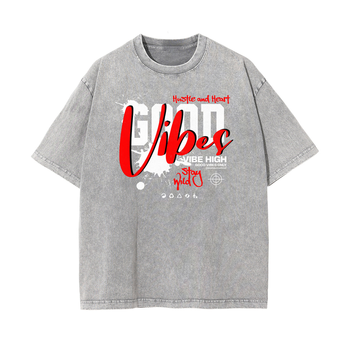 Camiseta con gráfico de moda urbana abstracta