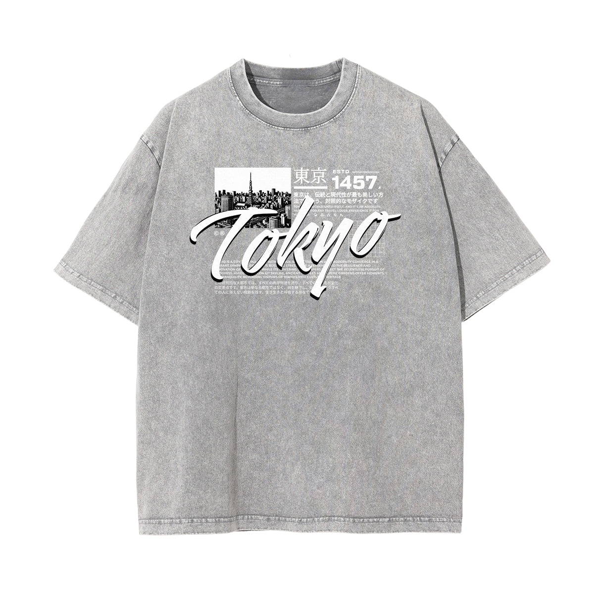 Camiseta con gráfico de moda urbana abstracta