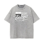 Camiseta con gráfico de moda urbana abstracta