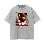 Camiseta con gráfico de moda urbana abstracta