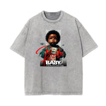 Camiseta con gráfico de moda urbana abstracta