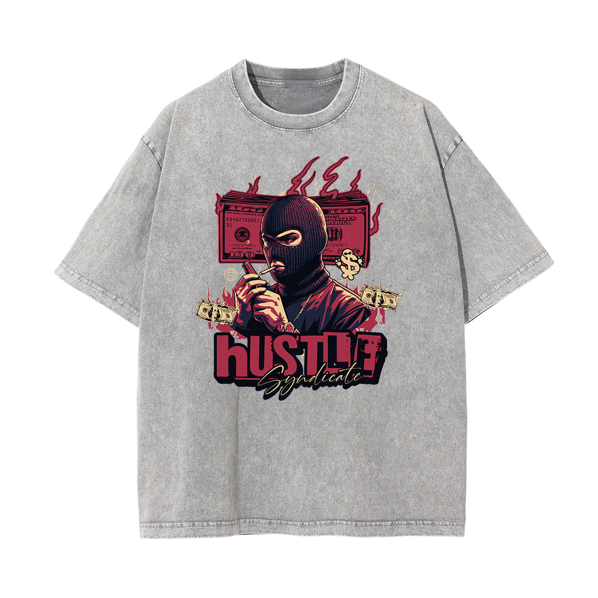 Camiseta con gráfico de moda urbana abstracta