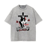 Camiseta con gráfico de moda urbana abstracta