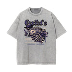 Camiseta con gráfico de moda urbana abstracta