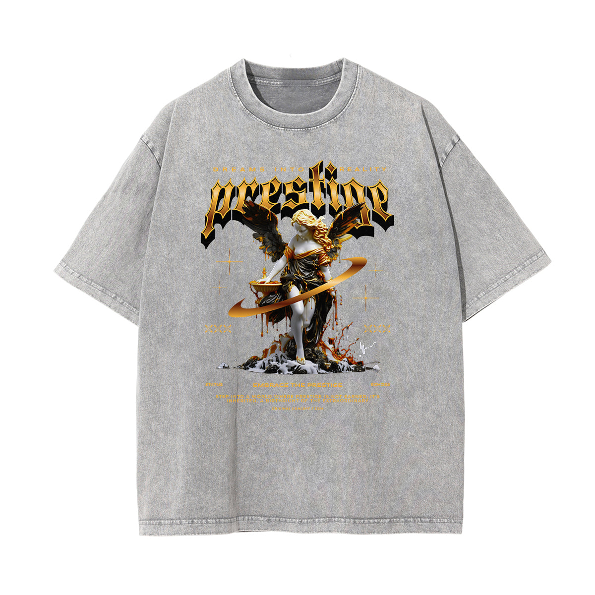 Camiseta con gráfico de moda urbana abstracta