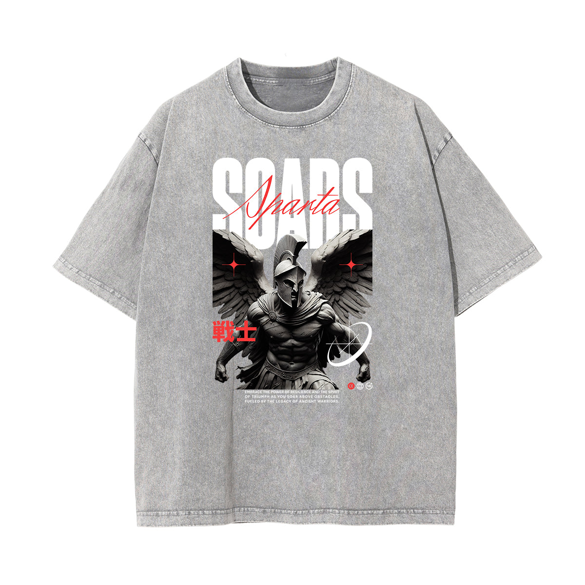 Camiseta con gráfico de moda urbana abstracta