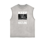 Street Style Abstract Graphic Tank Top