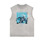Street Style Abstract Graphic Tank Top