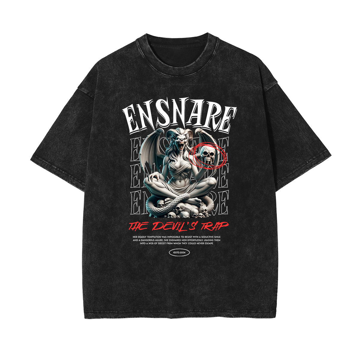 Camiseta con estampado abstracto de estilo urbano