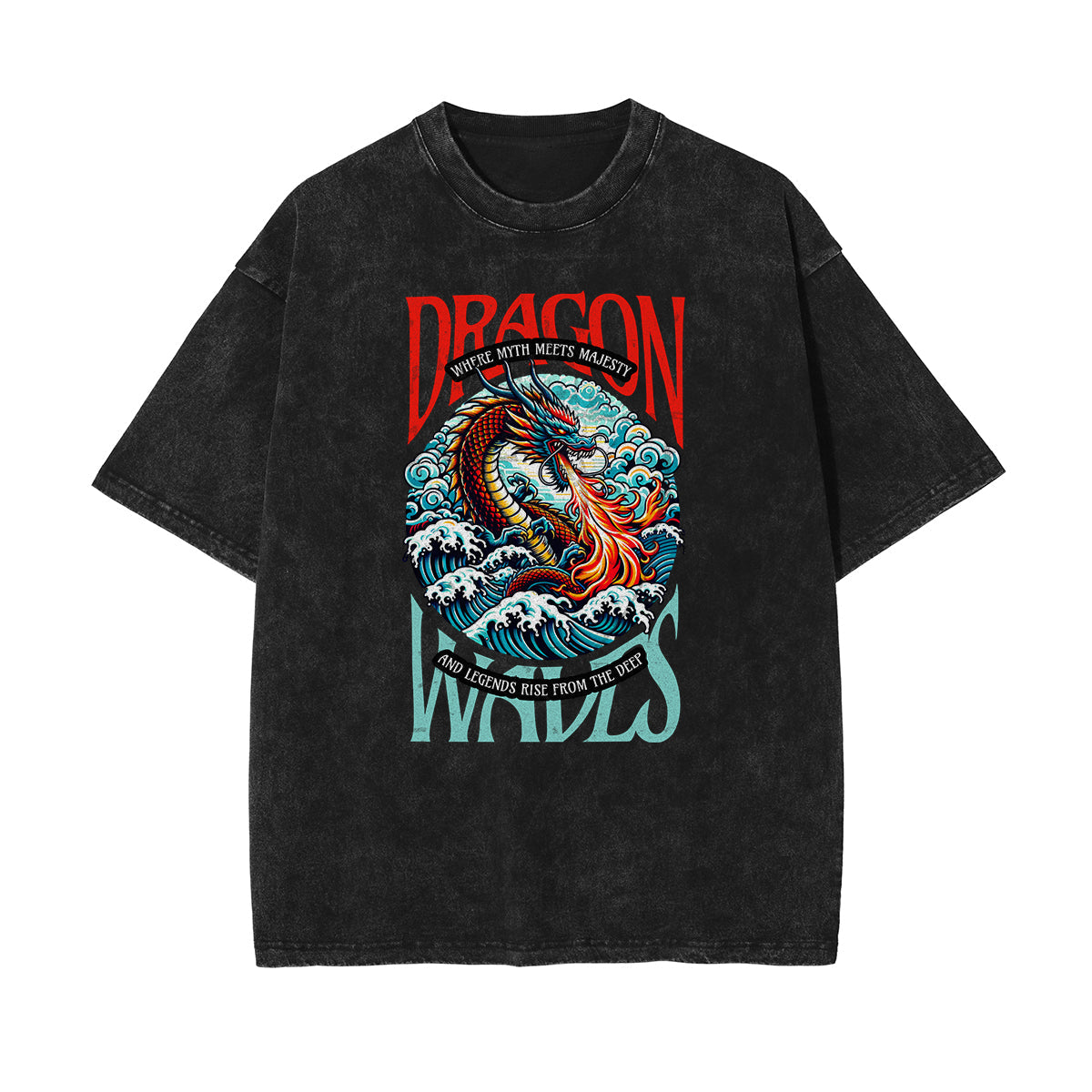 Camiseta con estampado abstracto de estilo urbano