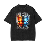 Camiseta con estampado abstracto de estilo urbano