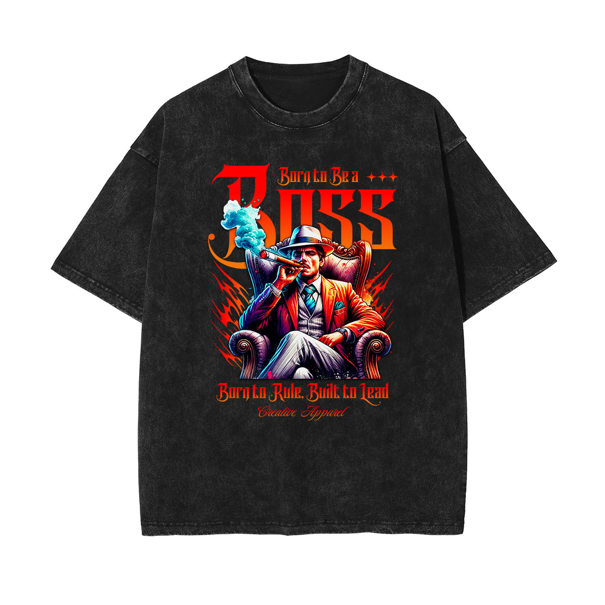 Camiseta con estampado abstracto de estilo urbano