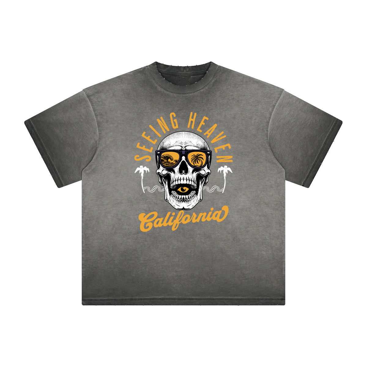 Heavyweight Edgy Street Style Graphic Tee