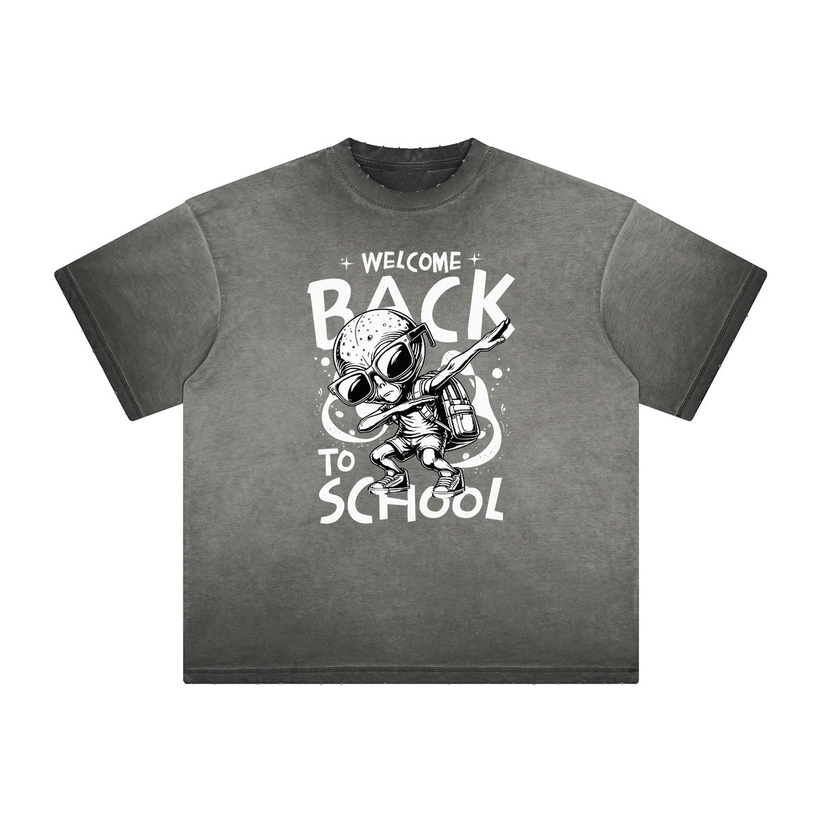 Distressed Streetwear Graphic Thick Tee