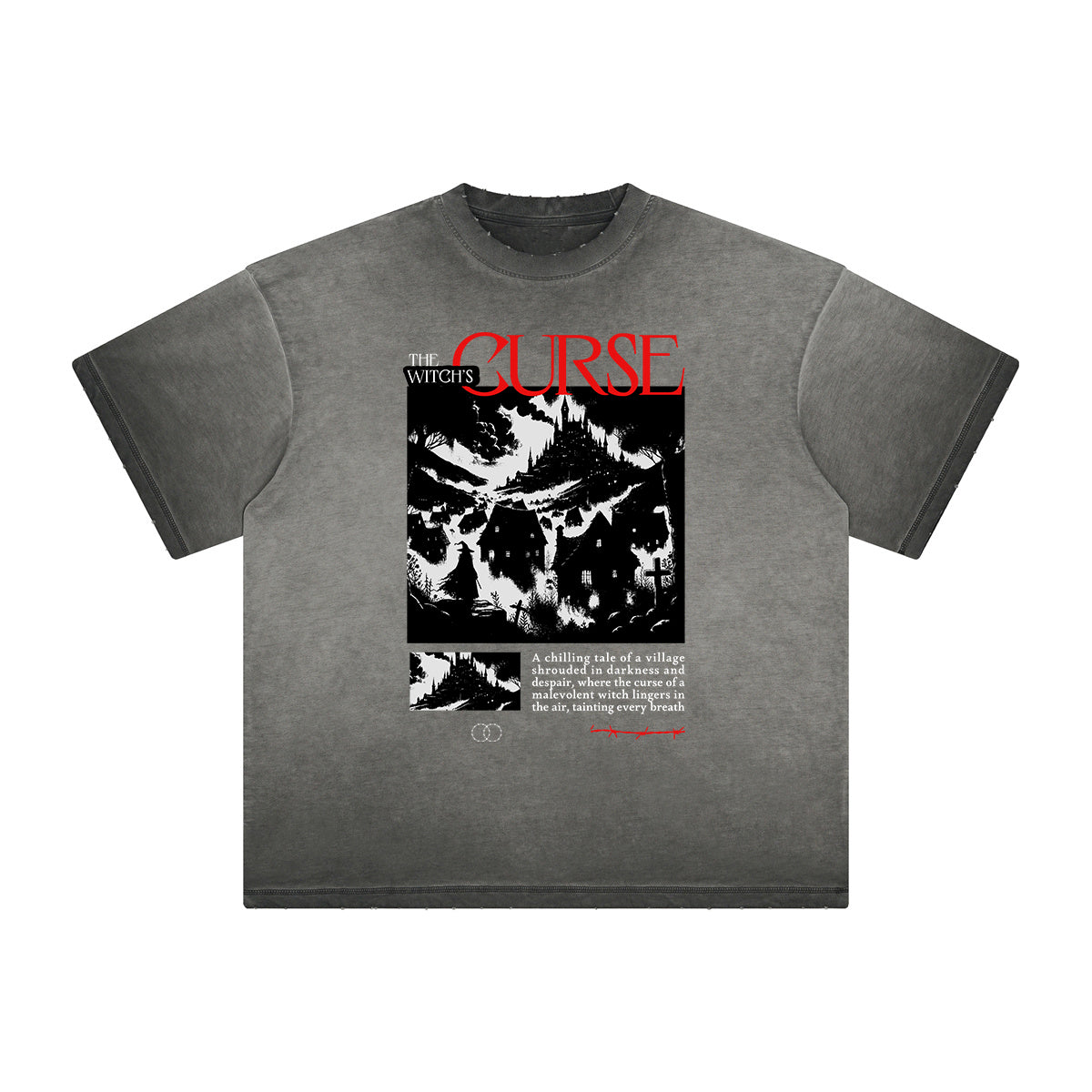 Distressed Streetwear Graphic Thick Tee