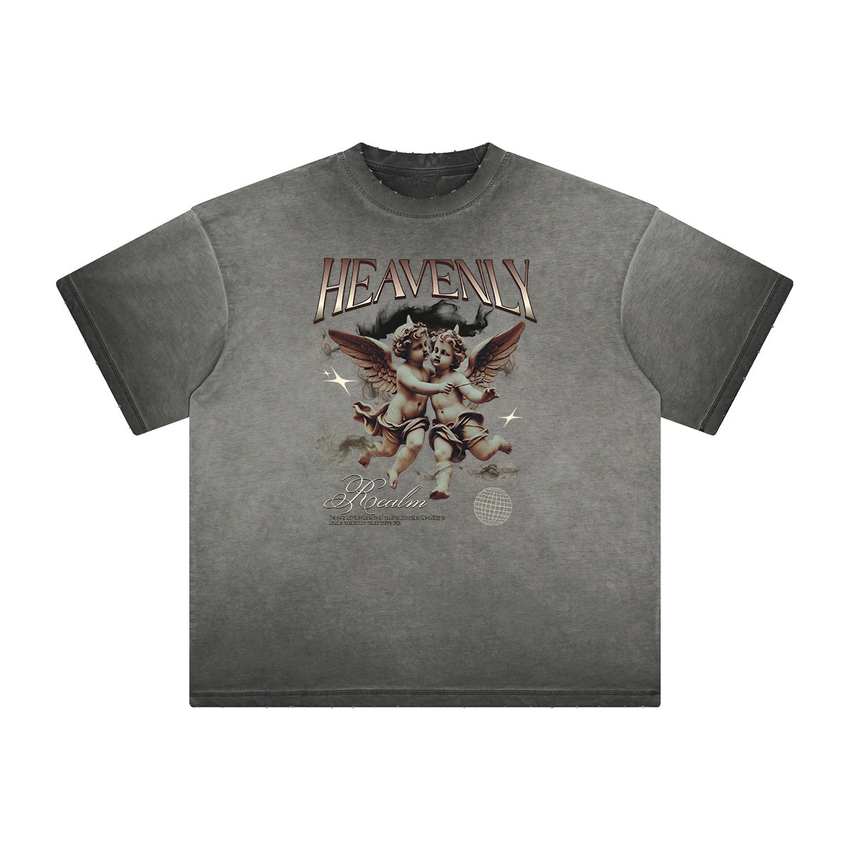 Faded Cupid Streetwear Graphic T Shirt