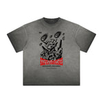 Heavyweight Distressed Anime Graphic Tee