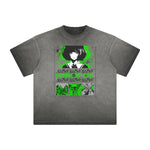 Heavyweight Distressed Anime Graphic Tee