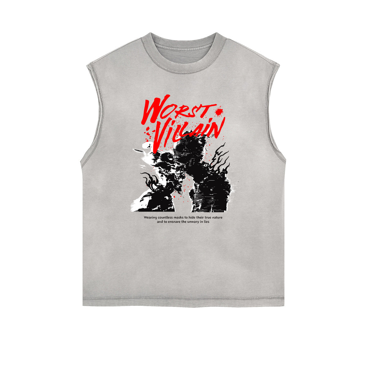 Y2K Anime Streetwear Graphic Tank Top