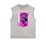 Y2K Anime Streetwear Graphic Tank Top