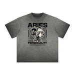 Distressed Anime Character Print Tee