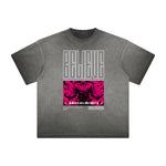 Distressed Anime Character Print Tee