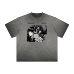 Distressed Anime Character Print Tee