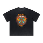 Distressed Butterfly Graphic T Shirt