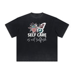 Distressed Butterfly Graphic T Shirt