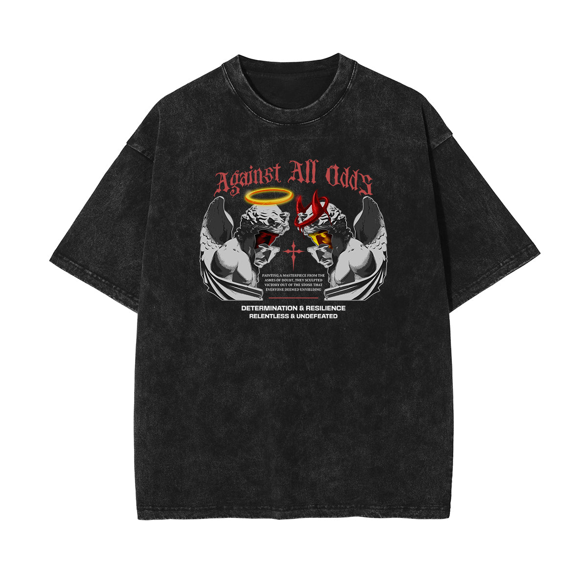 Camiseta con estampado de ángel estilo urbano