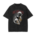 Camiseta con estampado de ángel estilo urbano