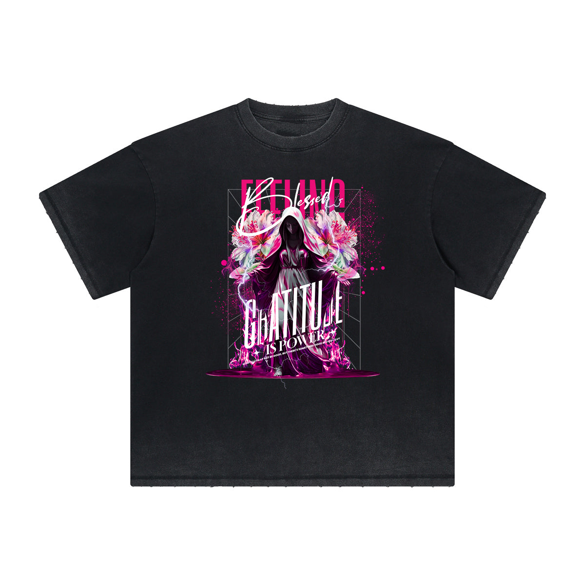 Heavyweight Celestial & Angel Pattern Tee