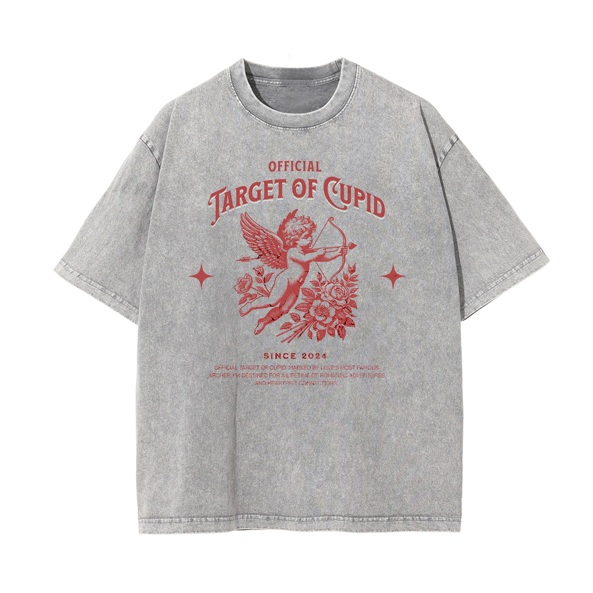 Vintage Wash Angel Pattern Tee