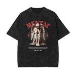 Washed Angel Statue Graphic T Shirt