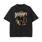 Washed Angel Statue Graphic T Shirt