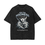 Washed Angel Statue Graphic T Shirt