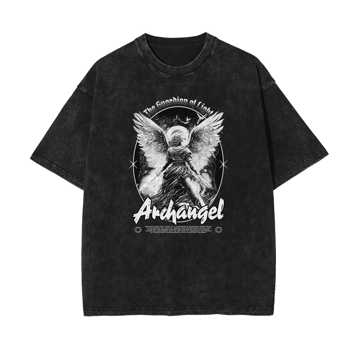 Camiseta con estampado de ángel estilo urbano