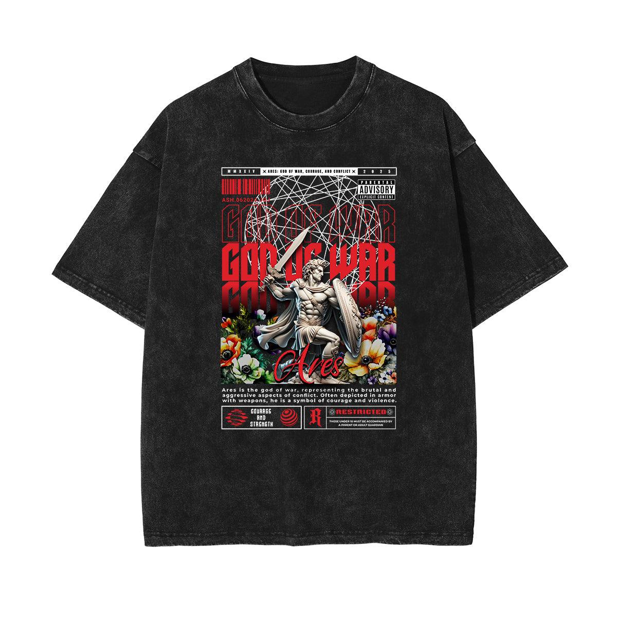 Camiseta con estampado de ángel estilo urbano