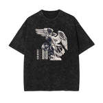 Camiseta con estampado de ángel estilo urbano