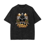 Washed Gangsta Streetwear Pattern Tee