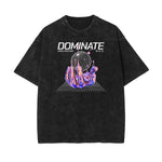 Washed Chrome Y2K Streetwear Graphic Tee