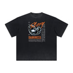 Distressed Chrome Y2K Streetwear Graphic Tee