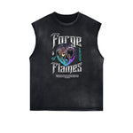 Sleeveless Chrome Y2K Streetwear Graphic Tee