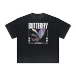 Distressed Chrome Y2K Streetwear Graphic Tee