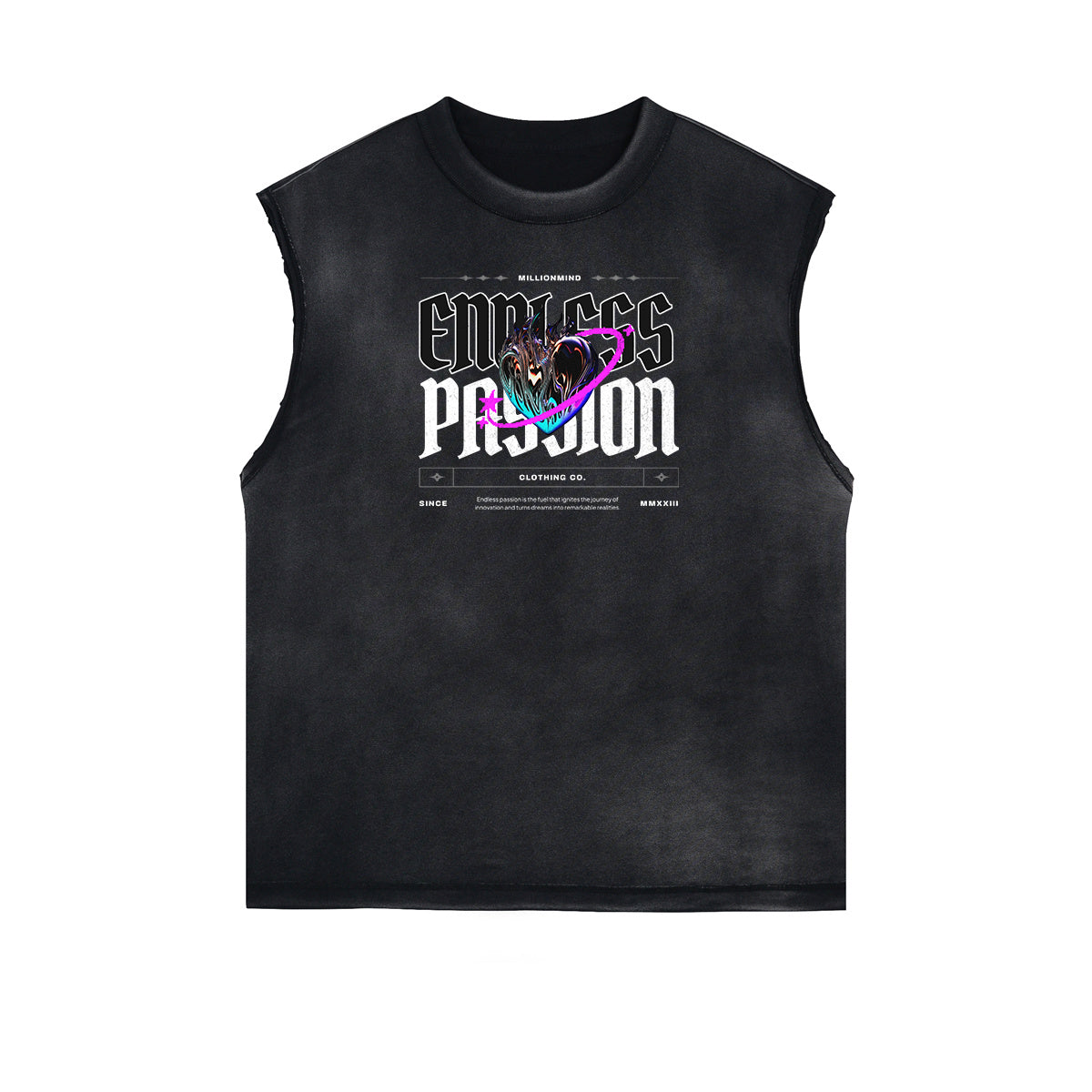Sleeveless Chrome Y2K Streetwear Graphic Tee