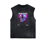 Sleeveless Chrome Y2K Streetwear Graphic Tee