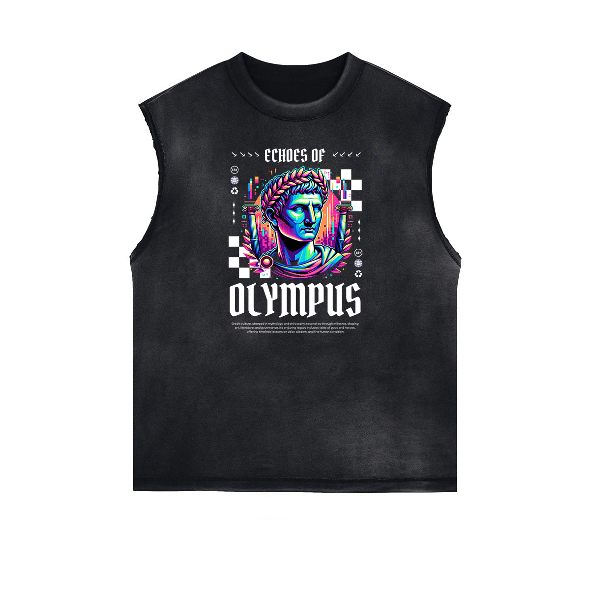 Vanquisher Neon Y2K Graphic Tank Top