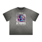 Distressed Vanquisher Neon Y2K Pattern Tee