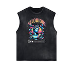 Vanquisher Neon Y2K Graphic Tank Top